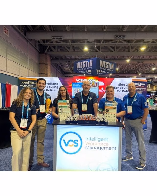 A team photo from the show floor Acorn To Oak designed for a trade shows client